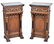 Pair Marble Top Ecclesiastical Tables