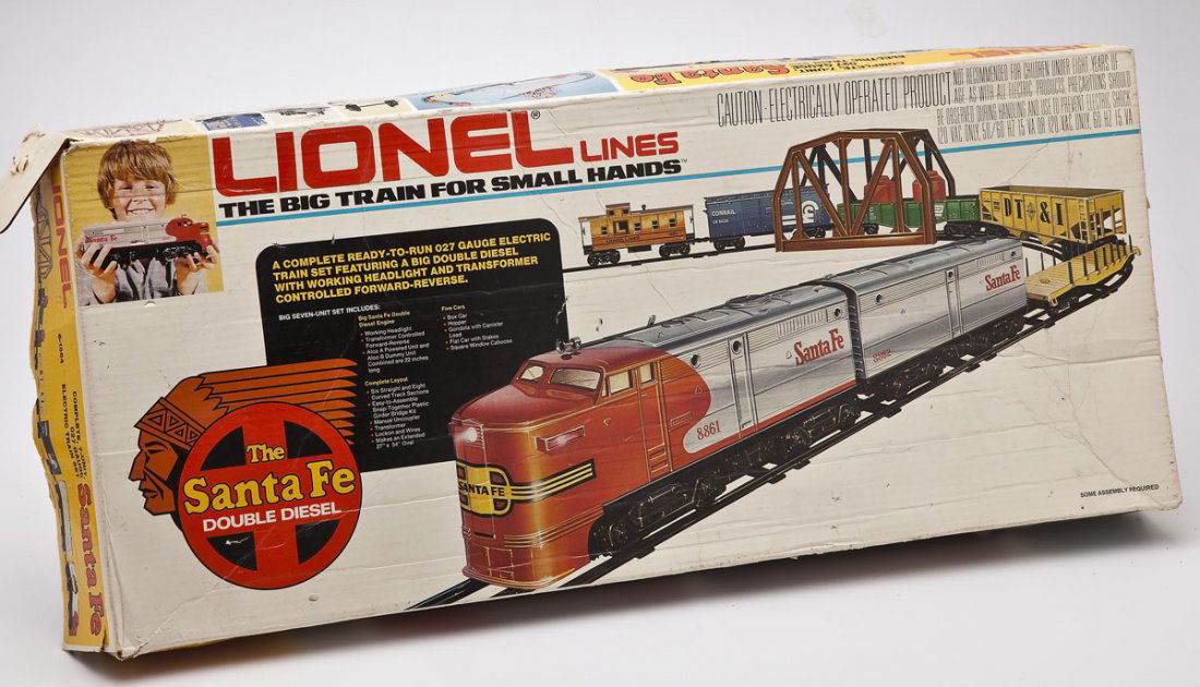 lionel santa fe double diesel train set