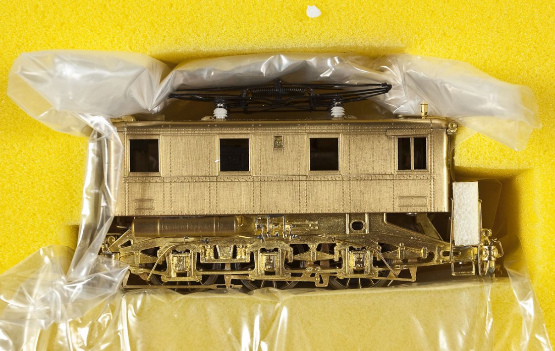 Alpha Models PRR B-1 Electric Brass Locomotive: DESCRIPTION: Alpha Models PRR B-1 electric brass locomotive. CONDITION: Appears unused in original box.