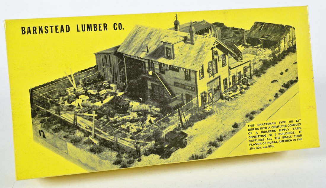 Fine Scale Miniatures Barnstead Lumber Kit #195: DESCRIPTION: Fine Scale Miniatures Barnstead Lumber Company kit #195. CONDITION: Unused and sealed in original box.