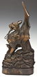 Pair of 19th C Bronze Patinated Griffins - 4
