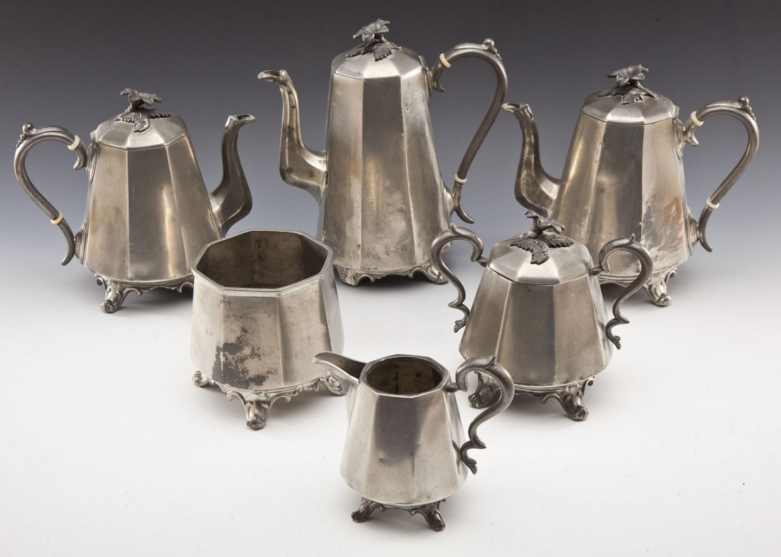 Reed & Barton Pewter Tea & Coffee Set