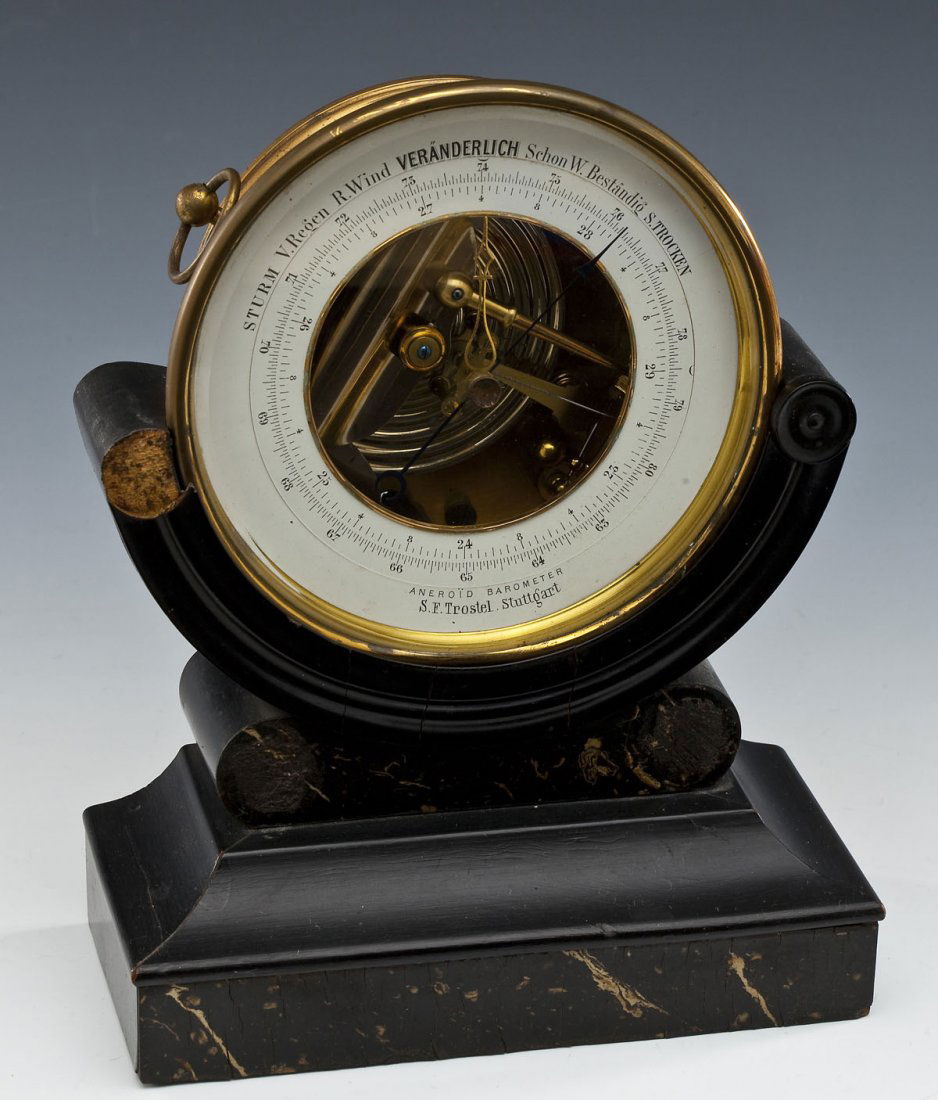 Structure of aneroid barometer picture