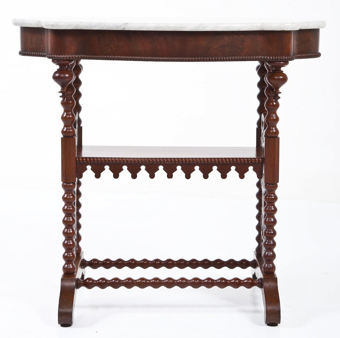 Victorian Jenny Lind Marble Top Table