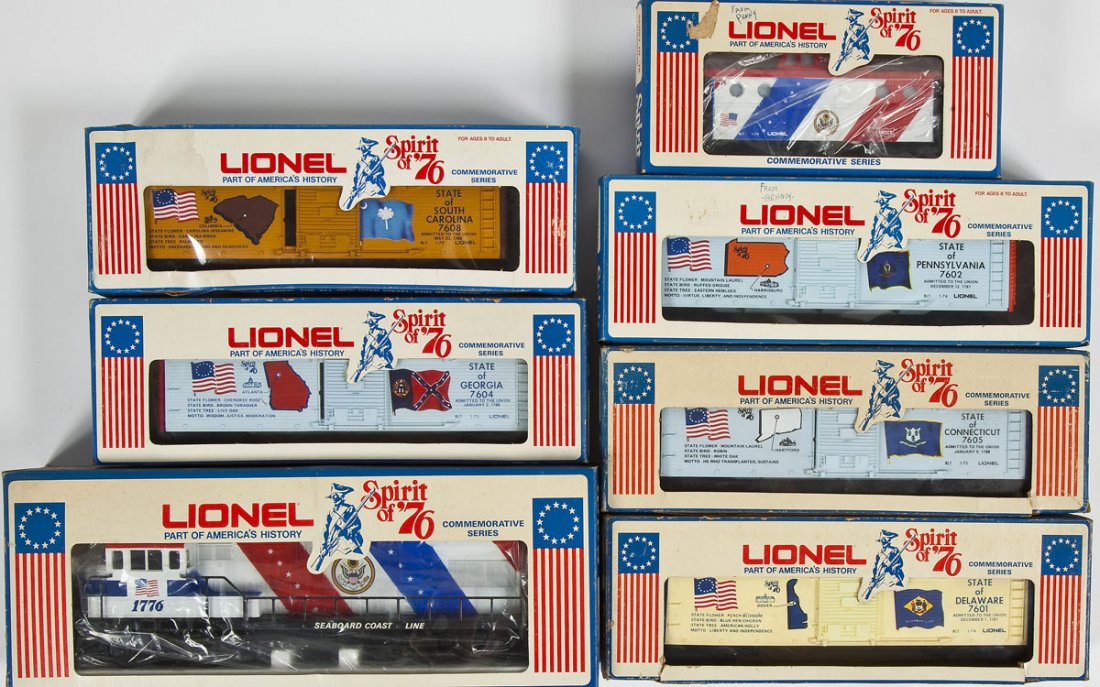 7 Pc Lionel Spirit of 76 Freight Set (1 of 2)