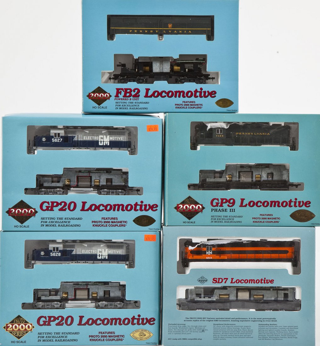 5 Proto 2000 Series Diesel Locomotives (1 of 2)
