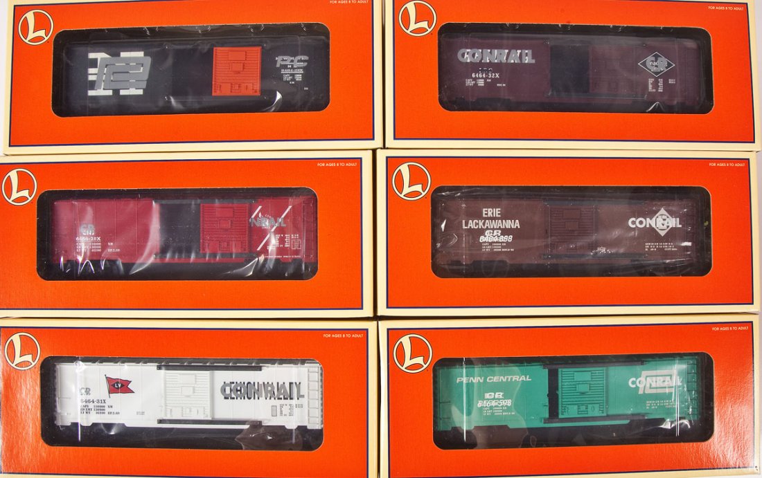 3 Lionel 6464 Overstamped Boxcar 2 Packs (1 of 2)
