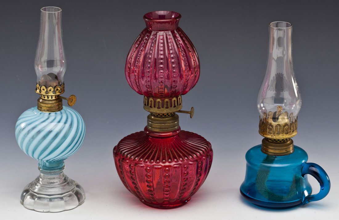 3 Miniature Oil Lamps Aug 15 2018 Corr Auctions Appraisals 3 Miniature Oil Lamps Aug 15 2018 Corr Auctions Appraisals In Pa