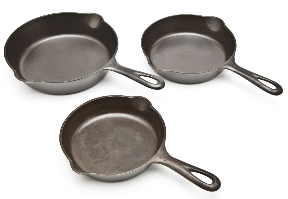Griswold #3, #4, #5 Large Block Skillets (1 of 2)