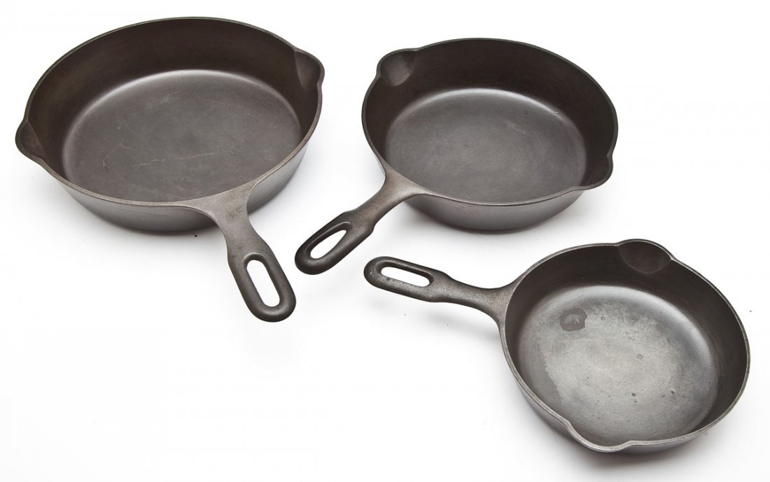 3 Griswold Iron Mountain Skillets (1 of 2)