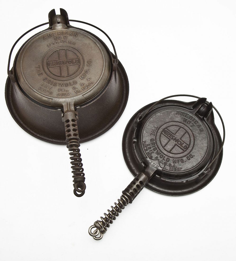 Griswold No. 7 & No. 8 American Waffle Irons (1 of 2)