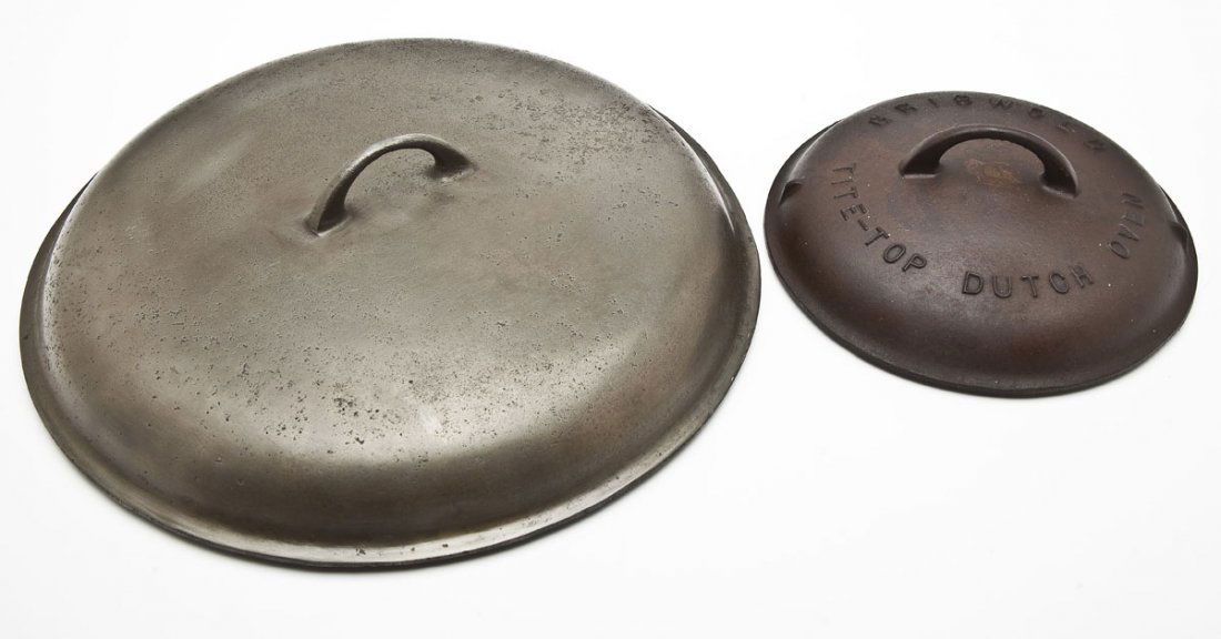 Griswold No. 7 & No. 13 Dutch Oven Covers (1 of 2)