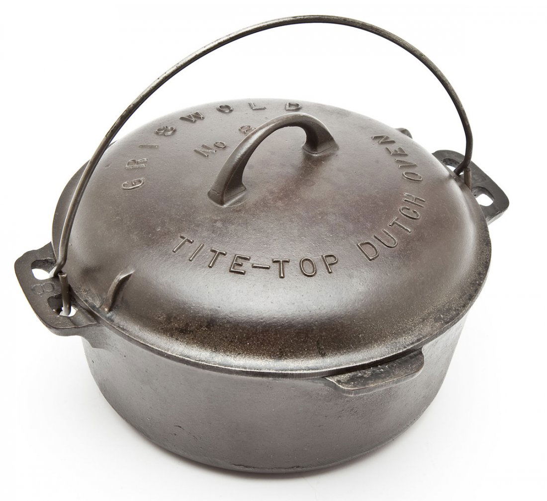 Griswold No. 8 Dutch Oven, Tile Top with Cover (1 of 2)