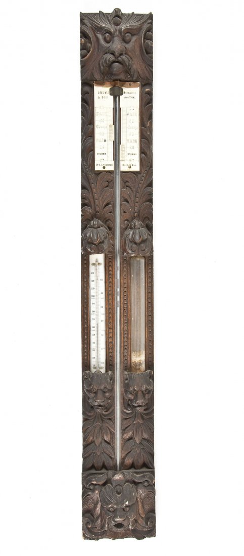 Brown & Son Wooden Barometer (1 of 5)
