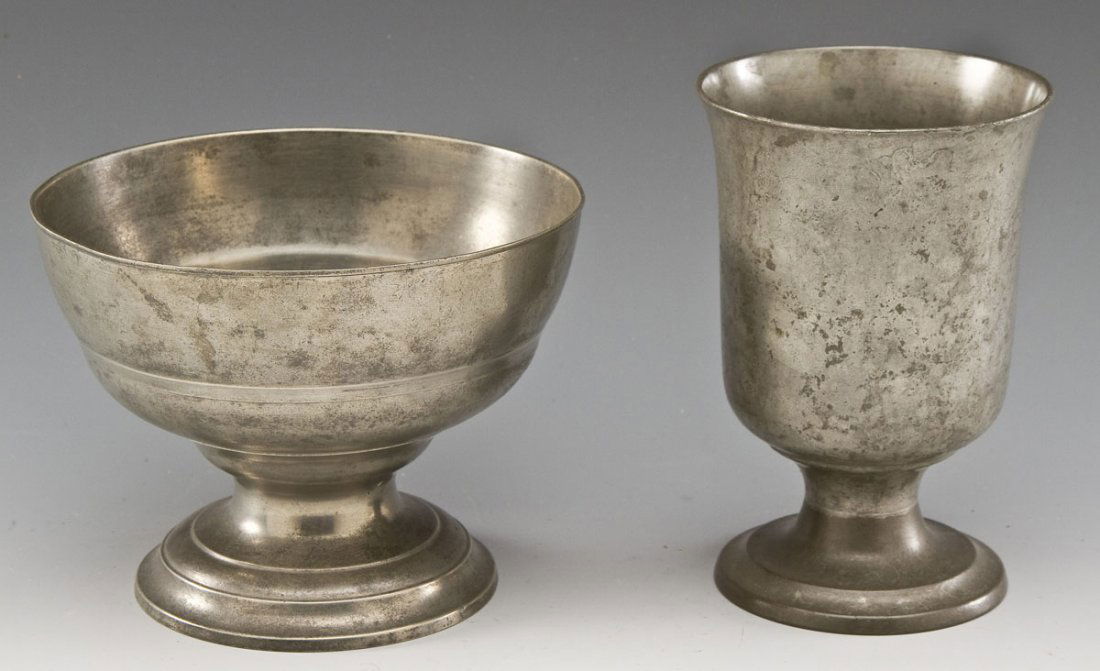 2 Pewter Vessels incl Philadelphia Bowl (1 of 3)