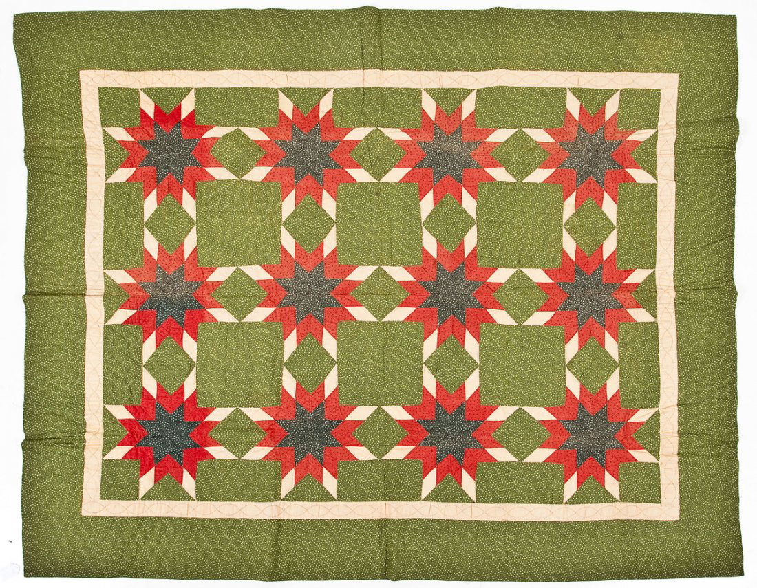 Eight Point Star Variation Quilt (1 of 4)