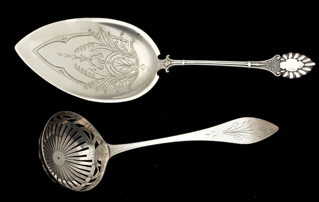 Silver Ladle & Coin Silver Pie Server (1 of 4)