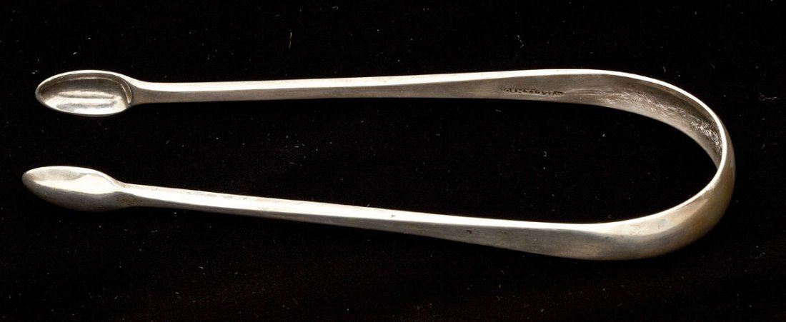 Pr Philadelphia Coin Silver Tongs by Williamson (1 of 2)