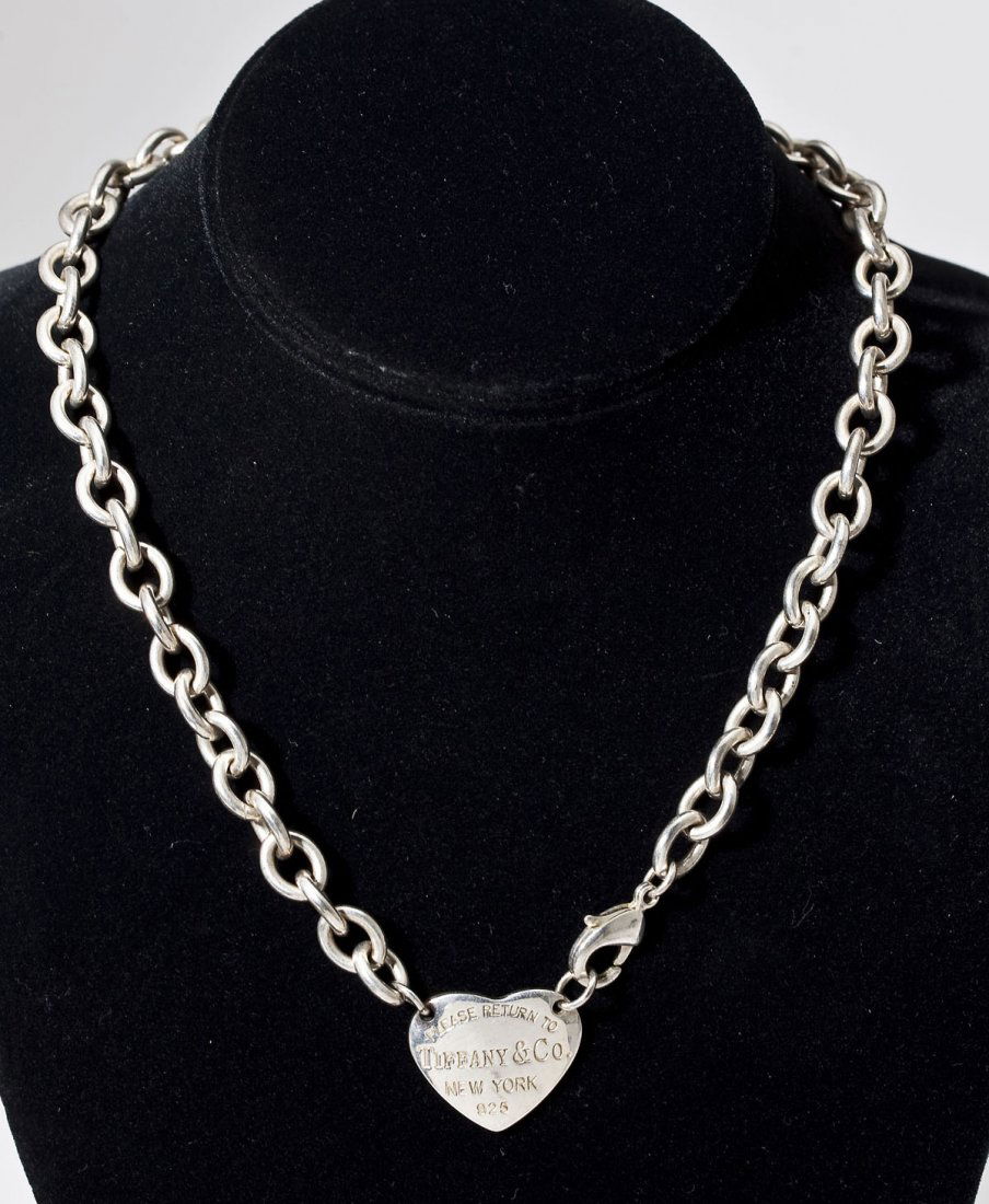 Sterling Tiffany Heart Necklace (1 of 3)