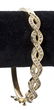 14K Gold & Diamond Bangle Bracelet