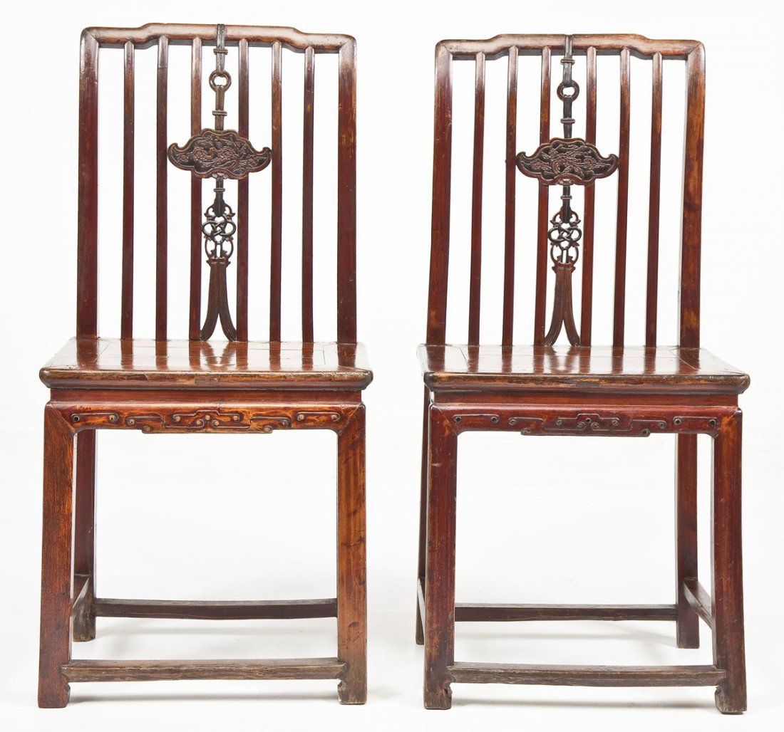 Pair of Chinese Side Chairs (1 of 9)