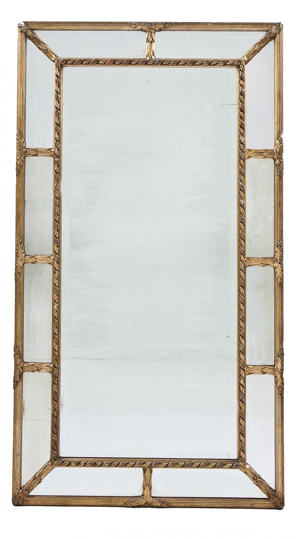 Gilt Framed Multi-Paneled Mirror (1 of 4)