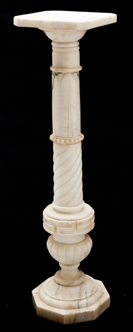 White Marble Pedestal (1 of 2)