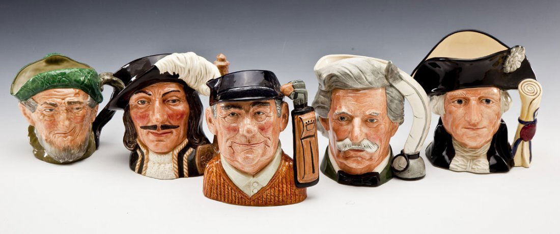 5 Royal Doulton Toby Character Mugs (1 of 8)