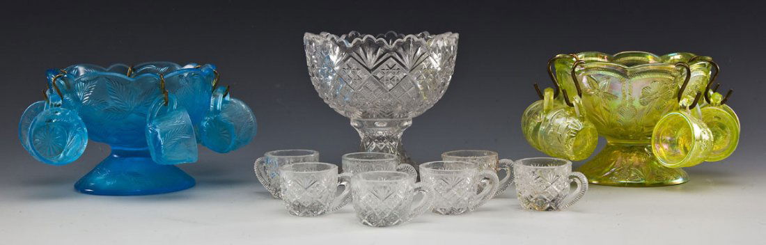 3 Child's Cut Glass Punch Sets (1 of 3)