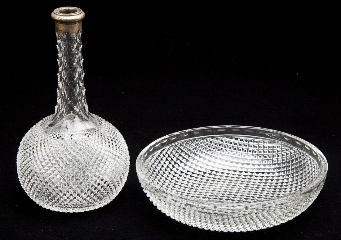 2 Pcs Cut Glass (1 of 5)