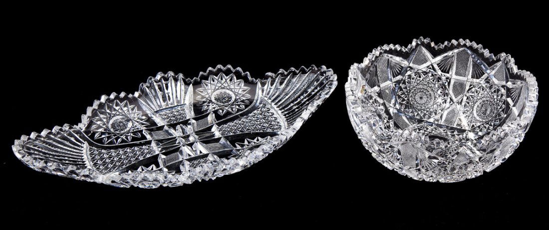 Cut Glass Bowl & Platter (1 of 10)