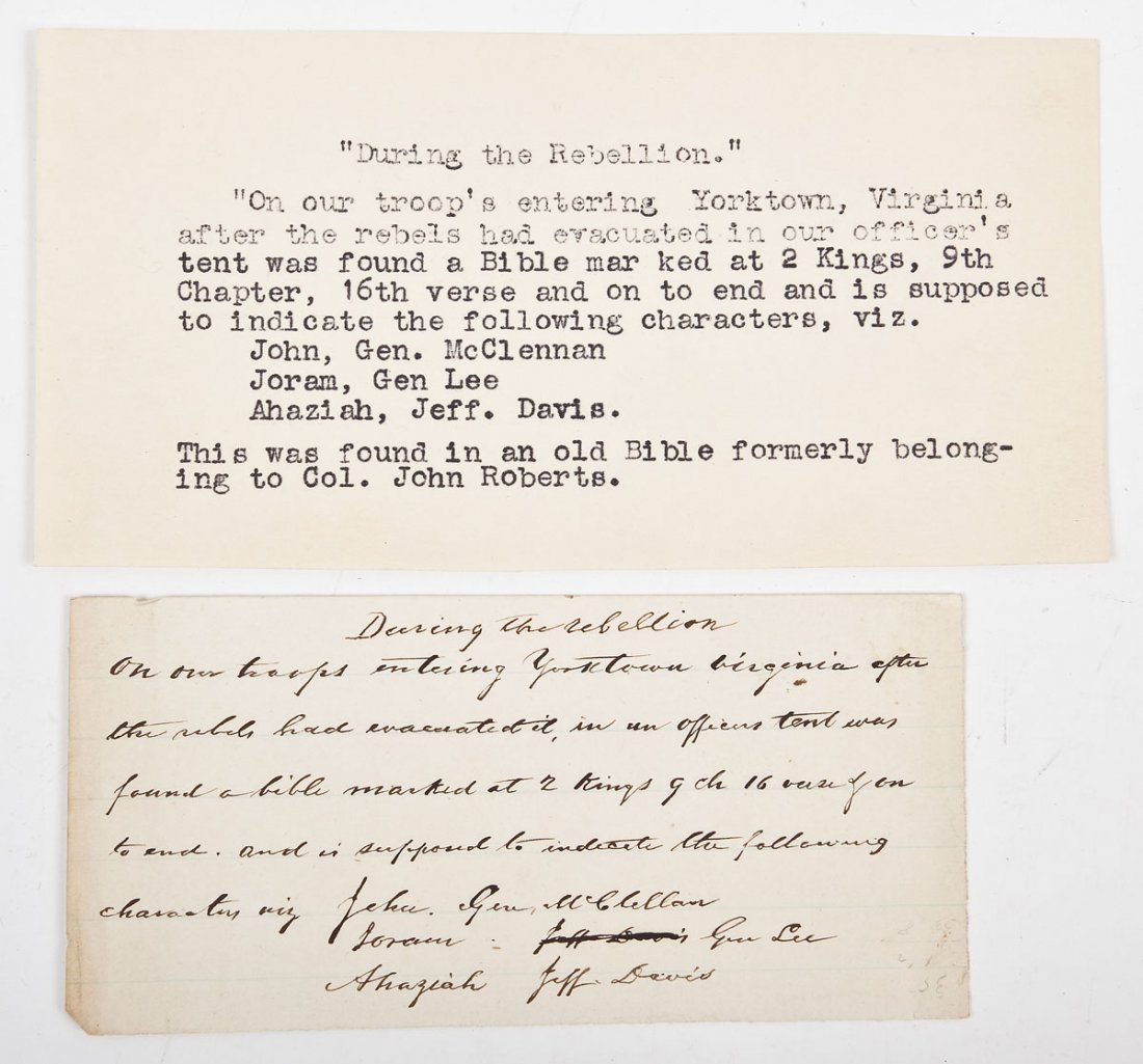 Bible Belonging to Confederate Col John Roberts (1 of 5)