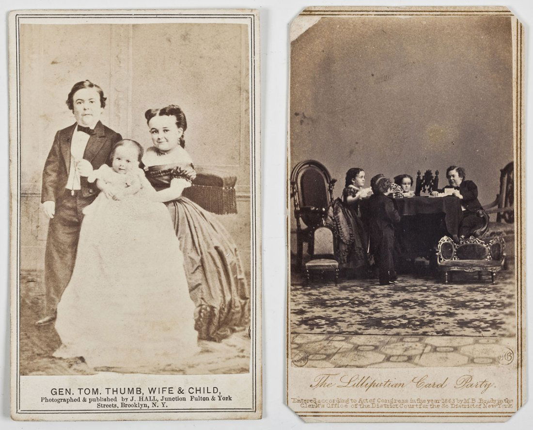 2 CDV Images of Gen. Tom Thumb incl Brady (1 of 4)