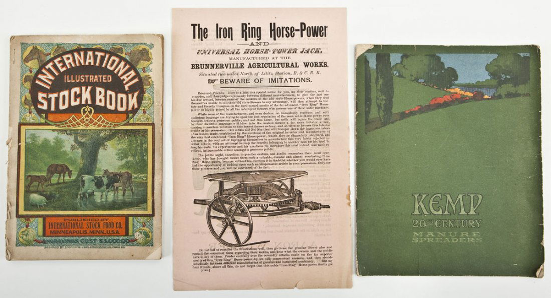 3 Early 20th C Farming Machinery Adv Booklets (1 of 6)