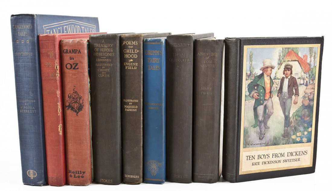 9 Early 20th Century Hardcover Illustrated Books (1 of 3)