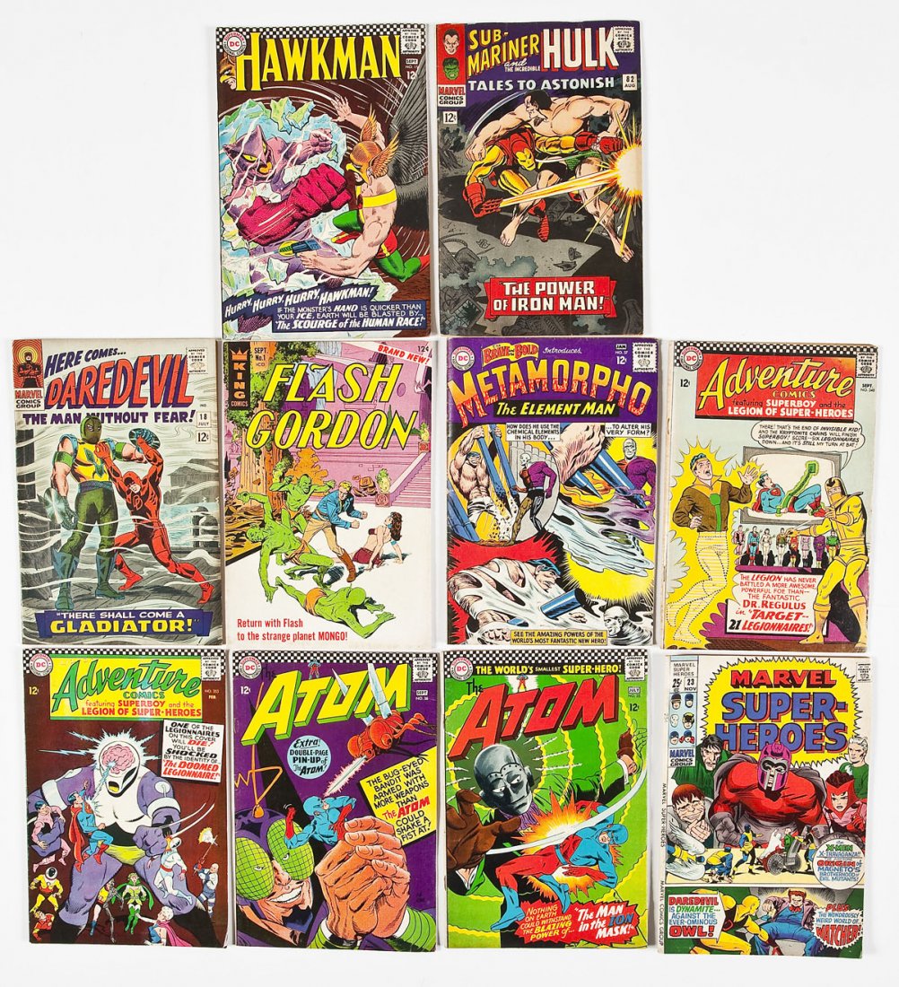 10 Vintage Comics incl Flash Gordon #1 & Metamorpho #57 (1 of 4)