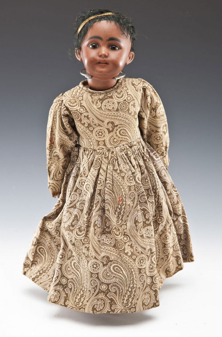 German Black Bisque Head Doll (1 of 3)