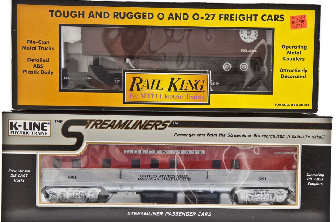 2 Cars Rail King 30-7626 & K-Line K4532-4301 (1 of 2)
