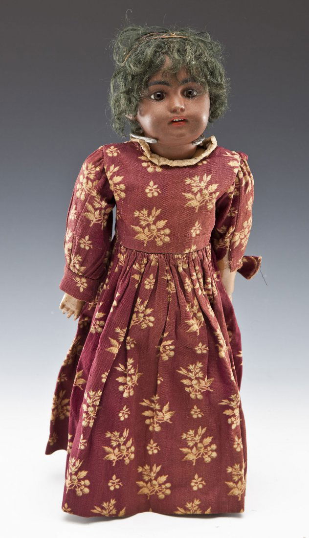 German Black Bisque Head Doll (1 of 3)