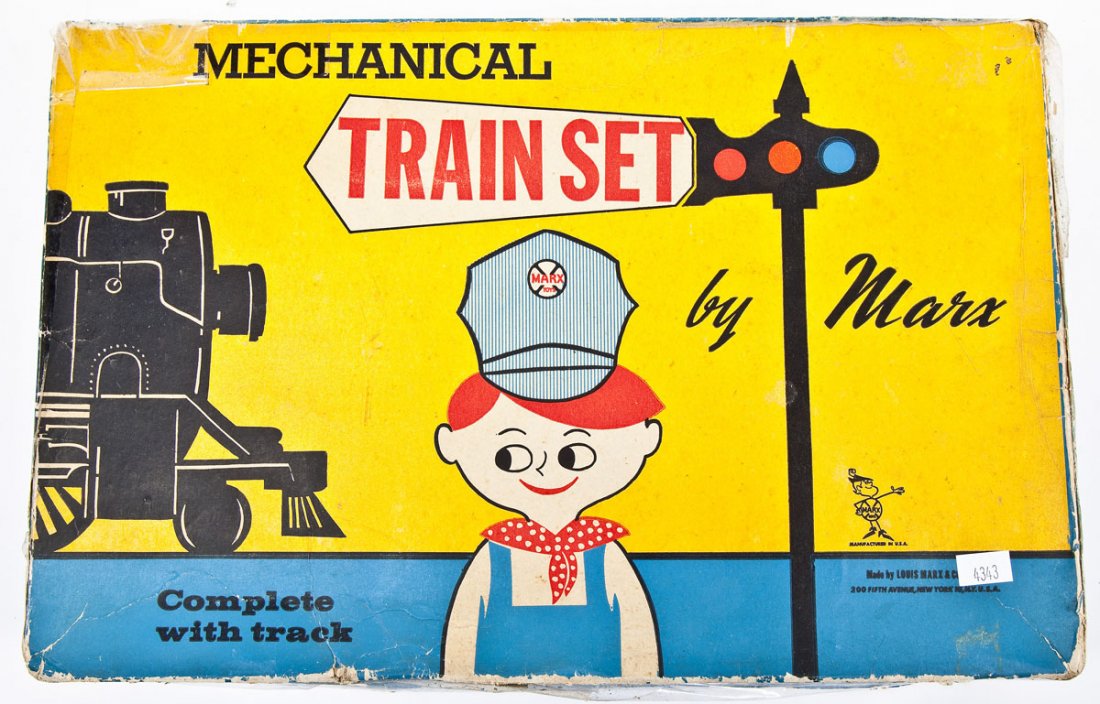 1950s Mechanical Train Set by Marx in OB (1 of 3)