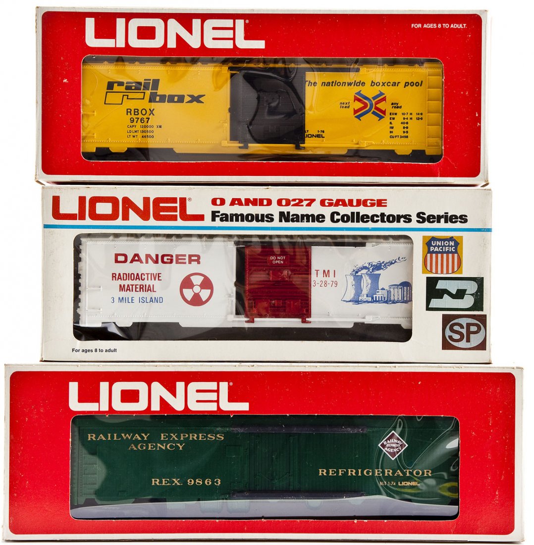 3 Lionel O Gauge Rolling Stock Cars in OBs (1 of 2)