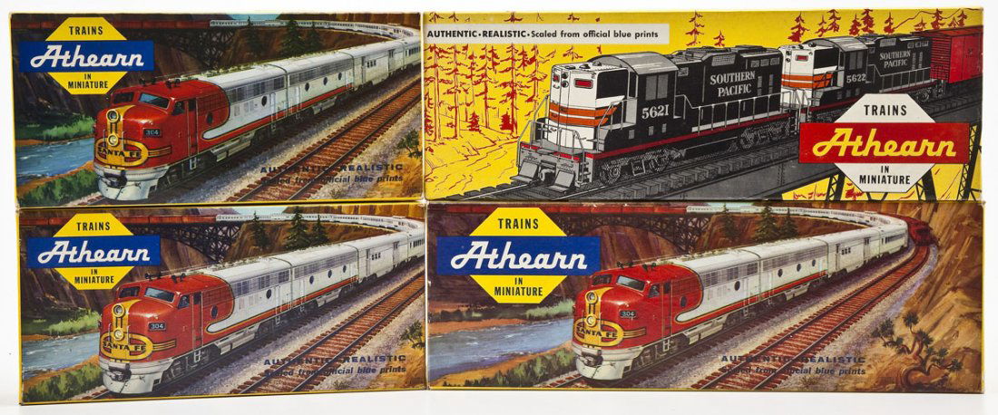 4 Athearn HO Scale Locos & Cars in OB (1 of 2)