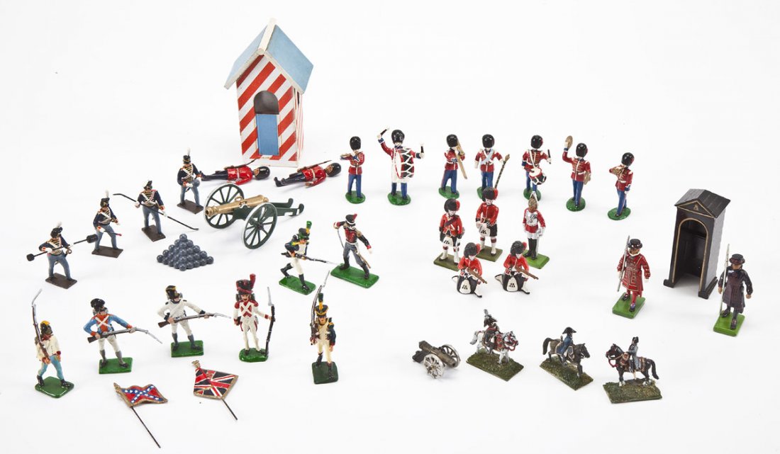34 Toy Soldiers incl British & French (1 of 9)
