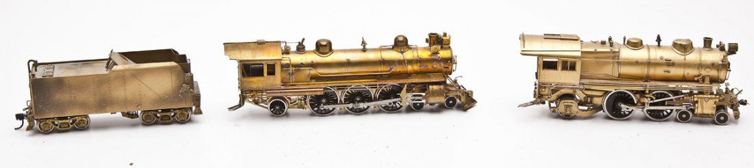 2 Brass Locomotives & Tender (1 of 2)