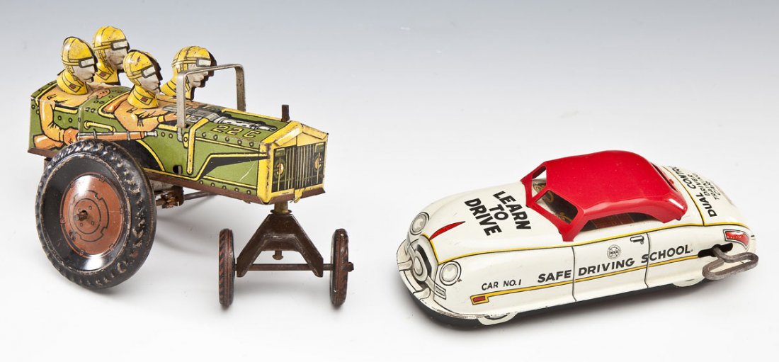 2 Marx Tin Vehicles Jumpin Jeep & Safe Driving (1 of 4)