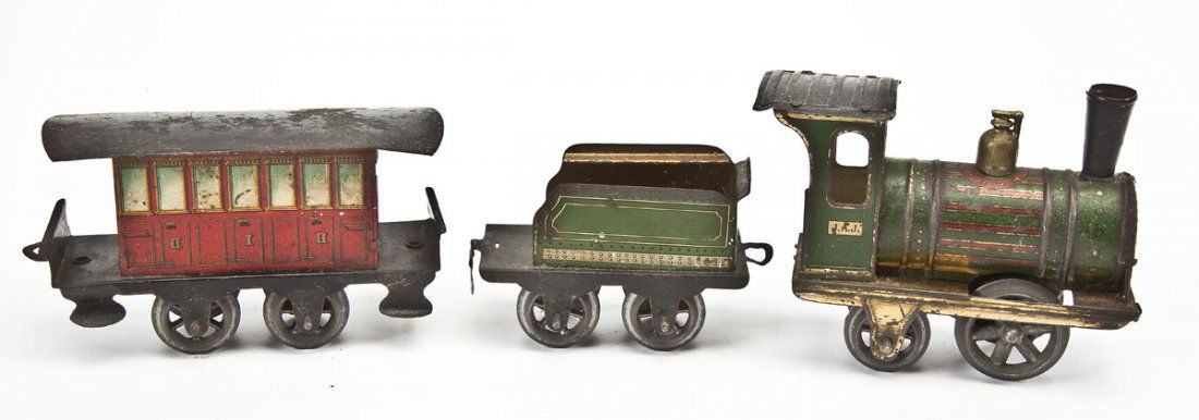 Issameyer 3 Pc Tin Lithograph Train Set (1 of 3)