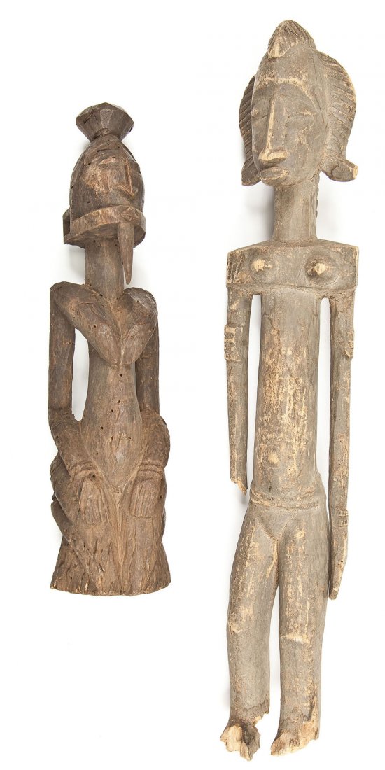 2 Carved Dogon Figures, Mali (1 of 3)