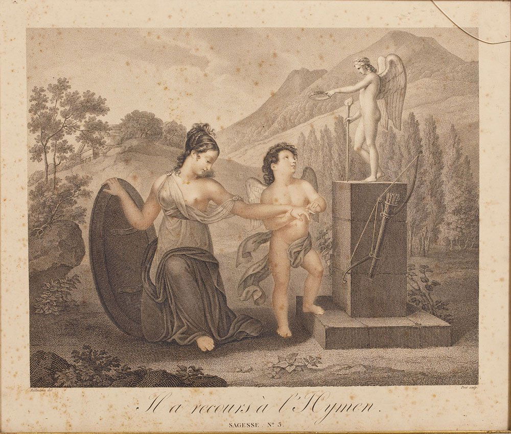 19th C Engraving after Louis Prot (French, 19th C) (1 of 7)