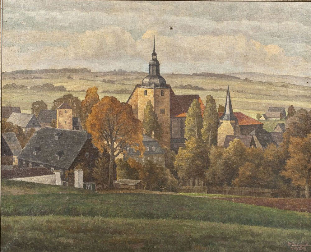 Continental School (20th Century) Town Scene (1 of 5)