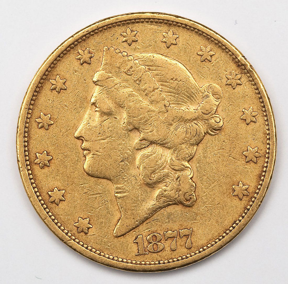 1877-S $20 Liberty Head Gold Double Eagle (1 of 2)